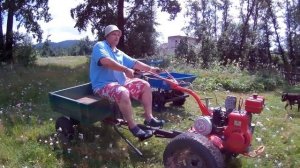 Сравнение переднего и заднего адаптера для мотоблока. Часть 1