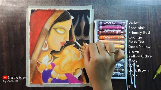 Little Ganesha and Mata Parvati Drawing | Ganesha/Ganesh Drawing | Ganesh Chaturthi Special Drawing смотреть онлайн