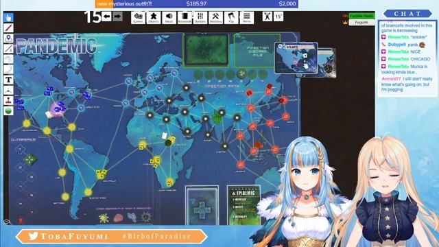Save the world from a virus pandemic! Board game collab with Fumiko Hoshi 【Fuyumi Toba VTuber】 смотреть онлайн