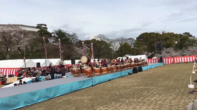 Sakura festival drummers in Himeji 2016 смотреть онлайн