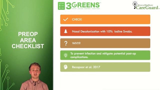 Preop Area Checklist Item 6: Nasal Decolonization with 10% Iodine Swabs смотреть онлайн