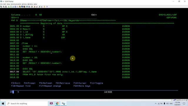 Using DB2 SQL UDF with RPGLE - Different ways to call UDF from RPGLE in AS400 смотреть онлайн