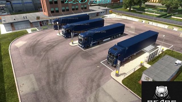Утренний конвой "ВТК" Bears, по дорогам Euro Truck Simulator 2!!! По DLС “Going East!” ! (28.11.18) смотреть онлайн