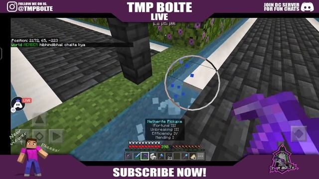 SUBSCRIBERS SMP LIVE GUY'S ❤️?♥️ | ROAD TO 4K | JAVA+PE SERVER?? | TMP BOLTE LIVE смотреть онлайн