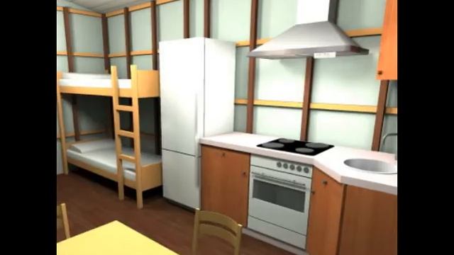 Каркасная бытовка 3х5 на четыре человека