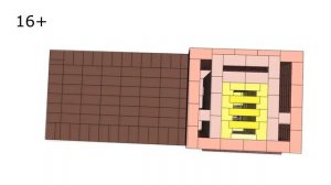 Кирпичная отопительная  печь с хлебной камерой и лежанкой! Двухколпаковая печь системы Кузнецова.