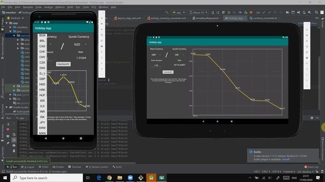 Android Studio | Currency Converter App | Exchange Rate API w/ graph | Kotlin смотреть онлайн
