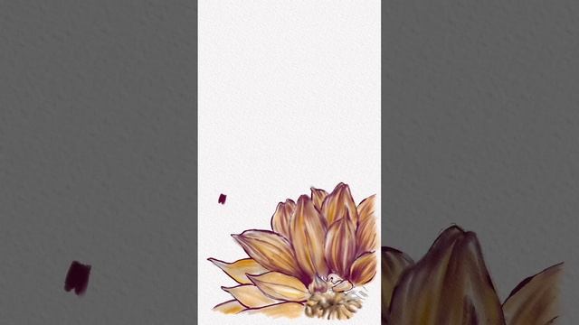 ? Рисую акварельный цветок в диджитале на планшете HUION Inspiroy RTP-700 смотреть онлайн