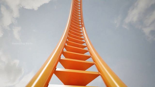 3D Rollercoaster - Roller Coaster In The Clouds | Blender Cycles Render смотреть онлайн