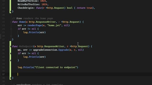 2. Creating a handler to upgrade a connection to websockets смотреть онлайн