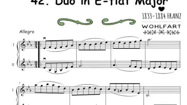 42  Duo For 2 Violins By Franz Wohlfart.