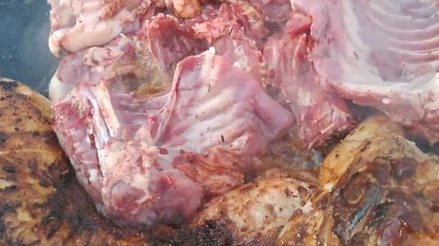 Нутрия на садже. Садж кебаб из нутрии с овощами! смотреть онлайн