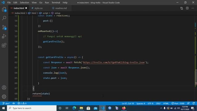 membuat blog dengan Vue.js 3 dan Trello - Part 3 - Request data dari API Trello смотреть онлайн