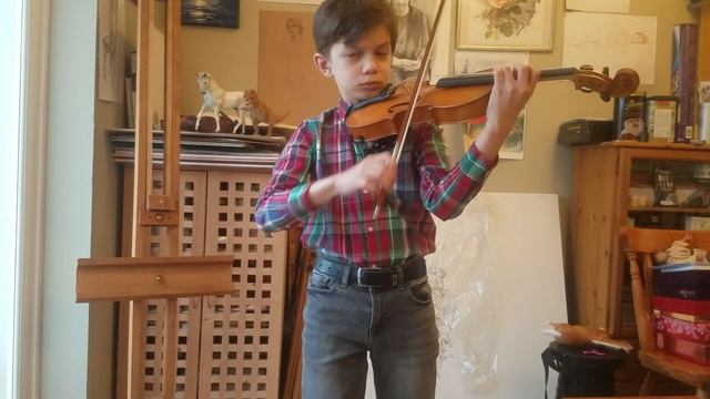 Донт, Этюд N3, Миша Андреев. Dont, etude N3, violin, Misha, 9. смотреть онлайн