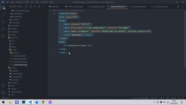 Apprendre Laravel - Les vues avec Blade смотреть онлайн