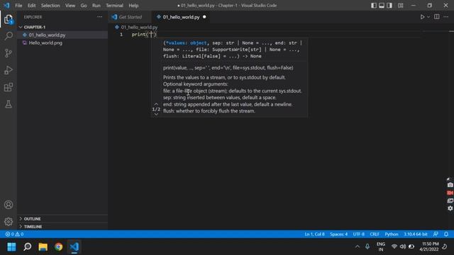First Program of Python смотреть онлайн