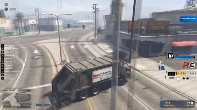 РАБОТАЮ НА МУСОРОВОЗЕ GTA 5 VRP смотреть онлайн