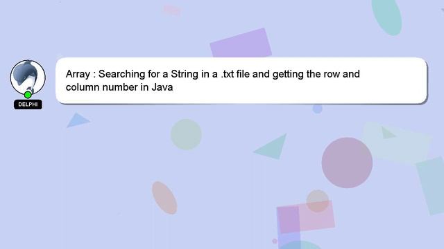 Array : Searching for a String in a .txt file and getting the row and column number in Java смотреть онлайн