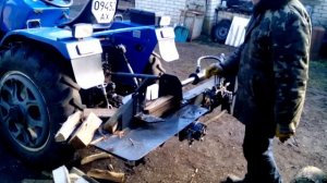 Гидравлический дровокол на навеску минитрактора