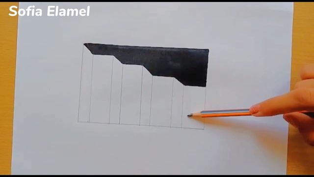 Comment dessiner un escalier en 3d étape par étape / dessin 3d смотреть онлайн