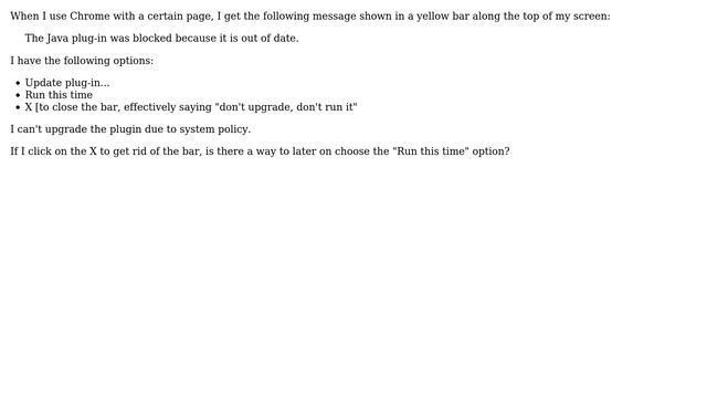 Chrome blocking Java plugin (2 Solutions!!) смотреть онлайн