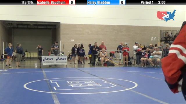 FILA Cadet 100 kg / 220 lbs. - Isabella Baudhuin vs. Haley Gladden смотреть онлайн