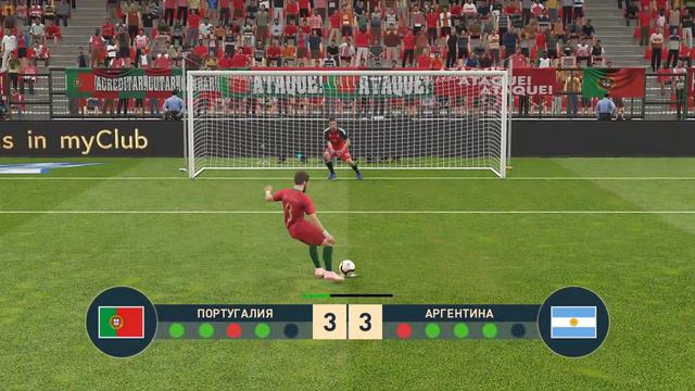 Пенальти))) РОНАЛДУ против МЕССИ  ))Португалия против Аргентины