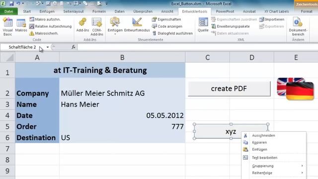 Excel - Formulare mit Schaltflächen - Wechsel der Formularsprache смотреть онлайн