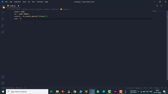 Search Movies Details With Python | IMDbPY | Python Tutorial | TechMahasay смотреть онлайн