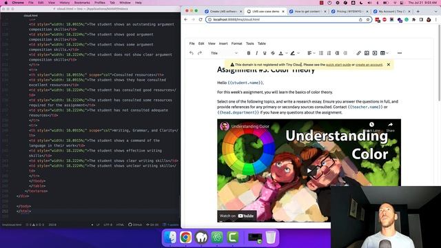 Setting up WYSIWYG LMS editor | TinyMCE Cloud LMS Starter Config смотреть онлайн