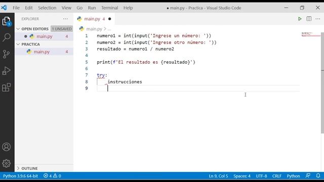 Introducción a Python - Material Extra - Manejo de Excepciones - Parte 1 смотреть онлайн