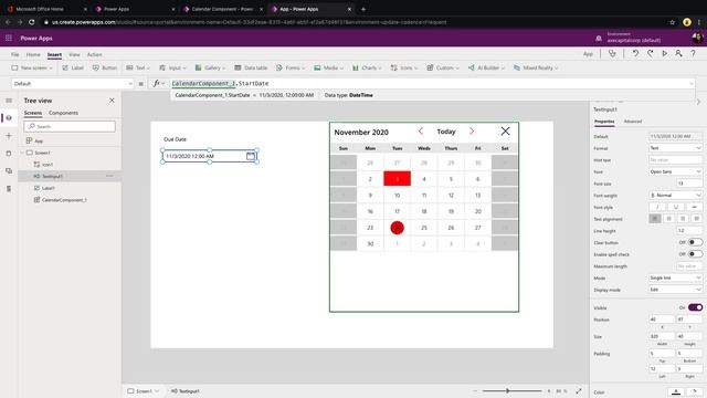 Power Apps Custom Calendar and Date Picker Component смотреть онлайн
