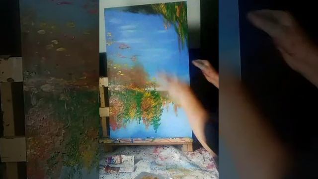 Рисование осеннего пейзажа/только пальцами .? смотреть онлайн