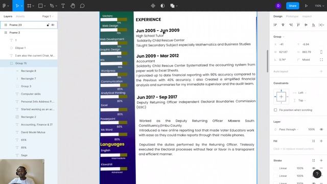 Lesson 16 On Figma||Design A Catchy Resume