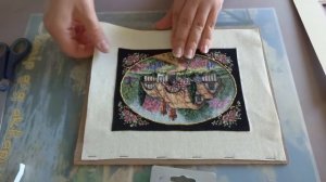 Оформление вышивки крестом в раму с паспарту / Dimensions