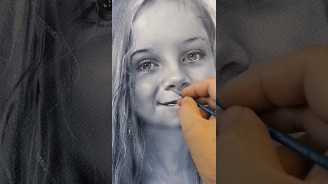 Портрет, техника сухая кисть, масло, итальянский картон. 50 на 70 см. смотреть онлайн