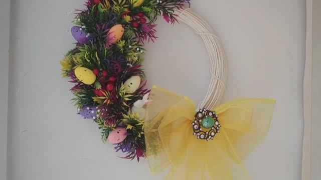Easter House Wreath Decorations. Мастер класс, по изготовлению украшения для пасхи