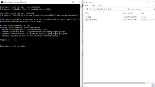 (#8) How to create a solution in .Net Core | .NET Core 3.0 tutorial смотреть онлайн