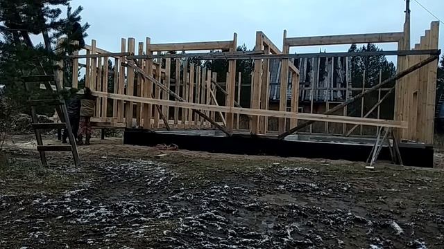 Каркасный гараж. Верхняя монолитная обвязка. Серия 4. смотреть онлайн