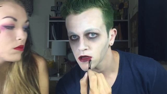 Joker & Harley Quinn Suicide Squad Makeup Tutorial смотреть онлайн