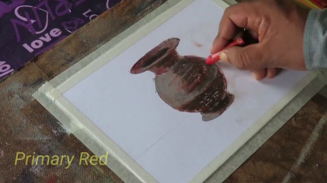 Easy Geometric drawing for Beginners / How to paint a Metallic Pitcher смотреть онлайн