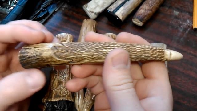 Резные рукояти на ножи (Часть №8 относительно бюджетные ). смотреть онлайн