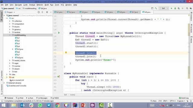 Java - получи чёрный пояс! 4. Методы sleep и join. Thread states смотреть онлайн