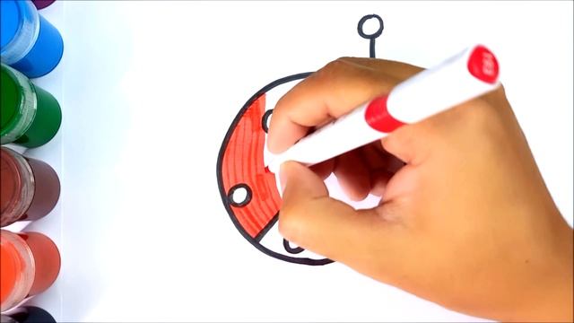 Сурет салу қоңыз Как нарисовать божью коровку | How to draw Ladybug смотреть онлайн