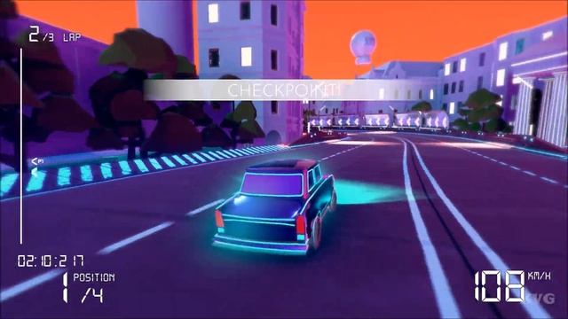 Electro Ride: The Neon Racing - Trabi 601 Gameplay (PC HD) [1080p60FPS]