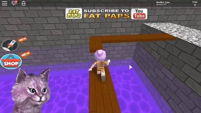 ПОБЕГ ИЗ ЗАМКА В РОБЛОКС roblox Escape The Dungeon Obby КОШКА ЛАНА УБЕГАЕТ ОТ ДРАКОНА смотреть онлайн