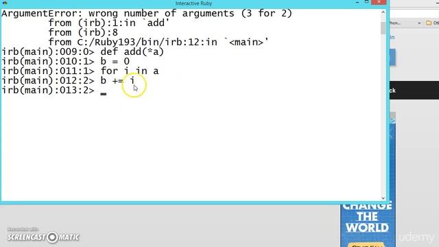 121 Learn python and ruby programming:- list as arguement смотреть онлайн