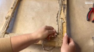 Перетяжка стула своими руками | Реставрация ротангового плетения джутом | How to Weave a seat a jut