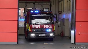 Fire Engines, Police Cars and Ambulances responding with siren and lights [Compilation]