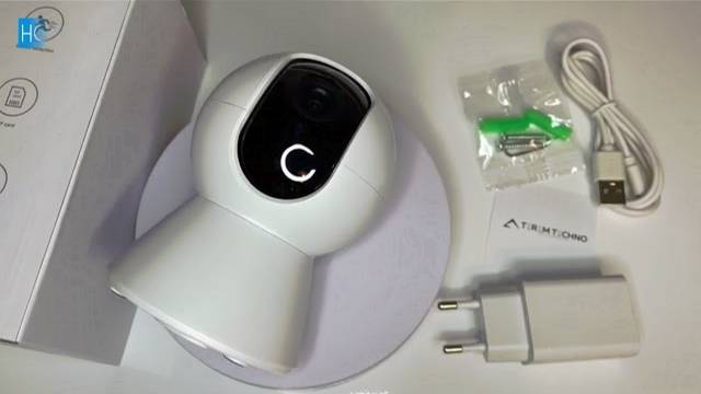 Умная беспроводная видеокамера Tuya WiFi для видеонаблюдения поворотная на 355 гр до 128 гб KAM-бел смотреть онлайн